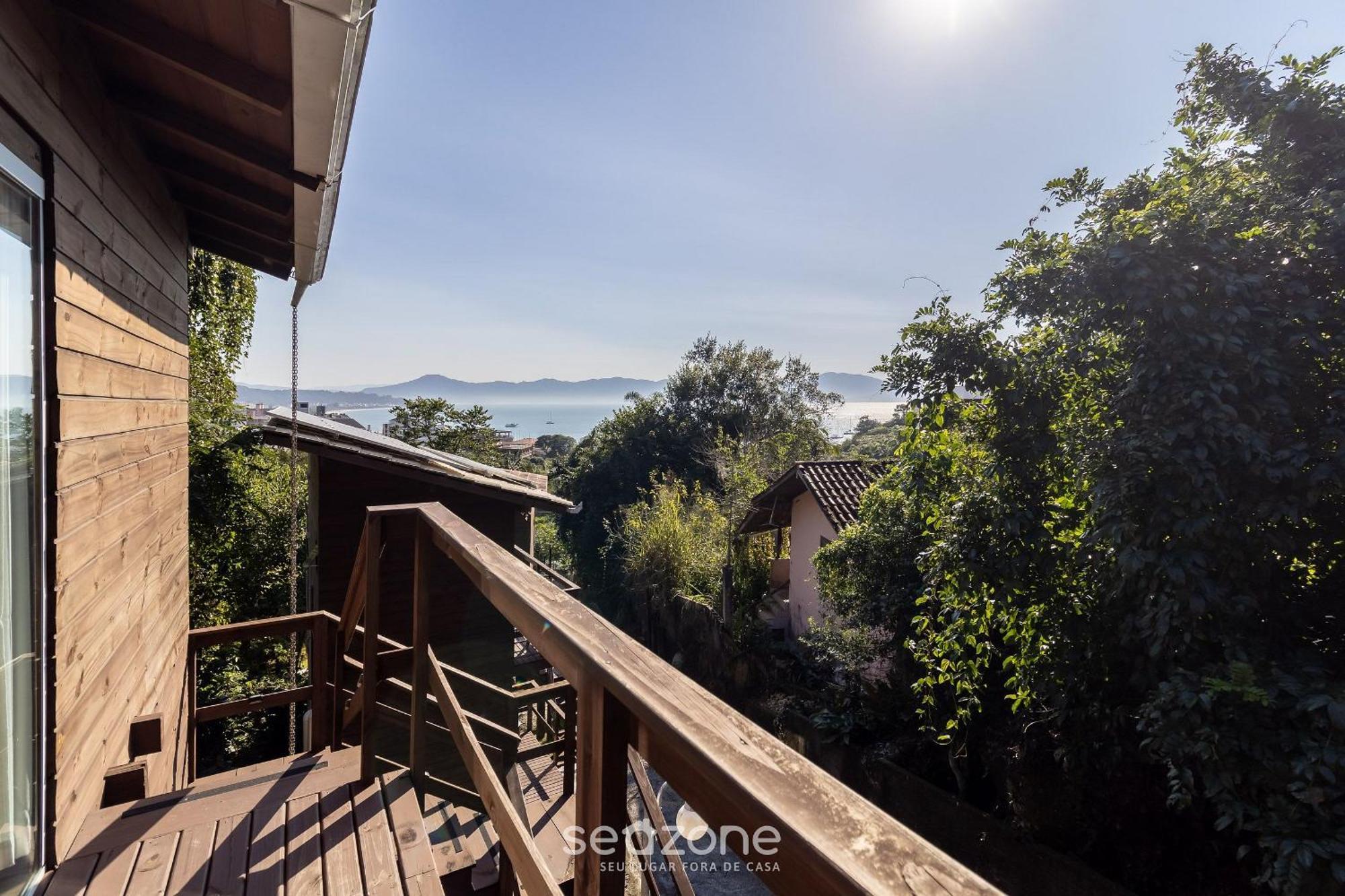 Appartamento Chale Rustico Vista Panoramica Para O Mar Mav002 Florianópolis Esterno foto